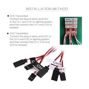 12 LED RC Kit de iluminación para