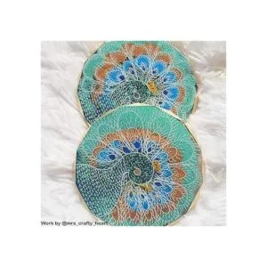 ResinWorld Paquete de 4 moldes para posavasos de resina_5