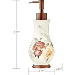 SKL Home Dispensador de jabón floral Holland natural_5