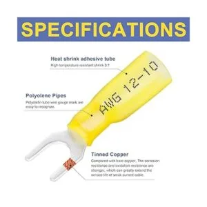 Haisstronica 120 conectores de horquilla termocontraíble_2
