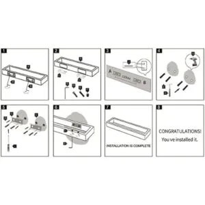 GERZWY HG17082LS Juego de 2 piezas de accesorios de baño_5