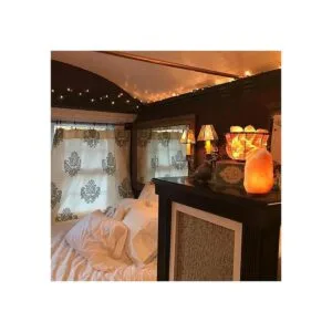 Elvissmart ES1002 Lámpara de noche de sal de cristal rosa_2