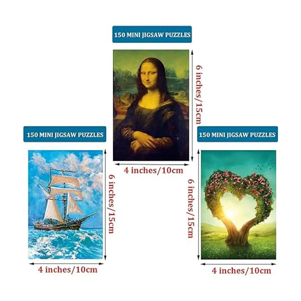Paquete de 3 minirompecabezas de 150 piezas para adultos_2