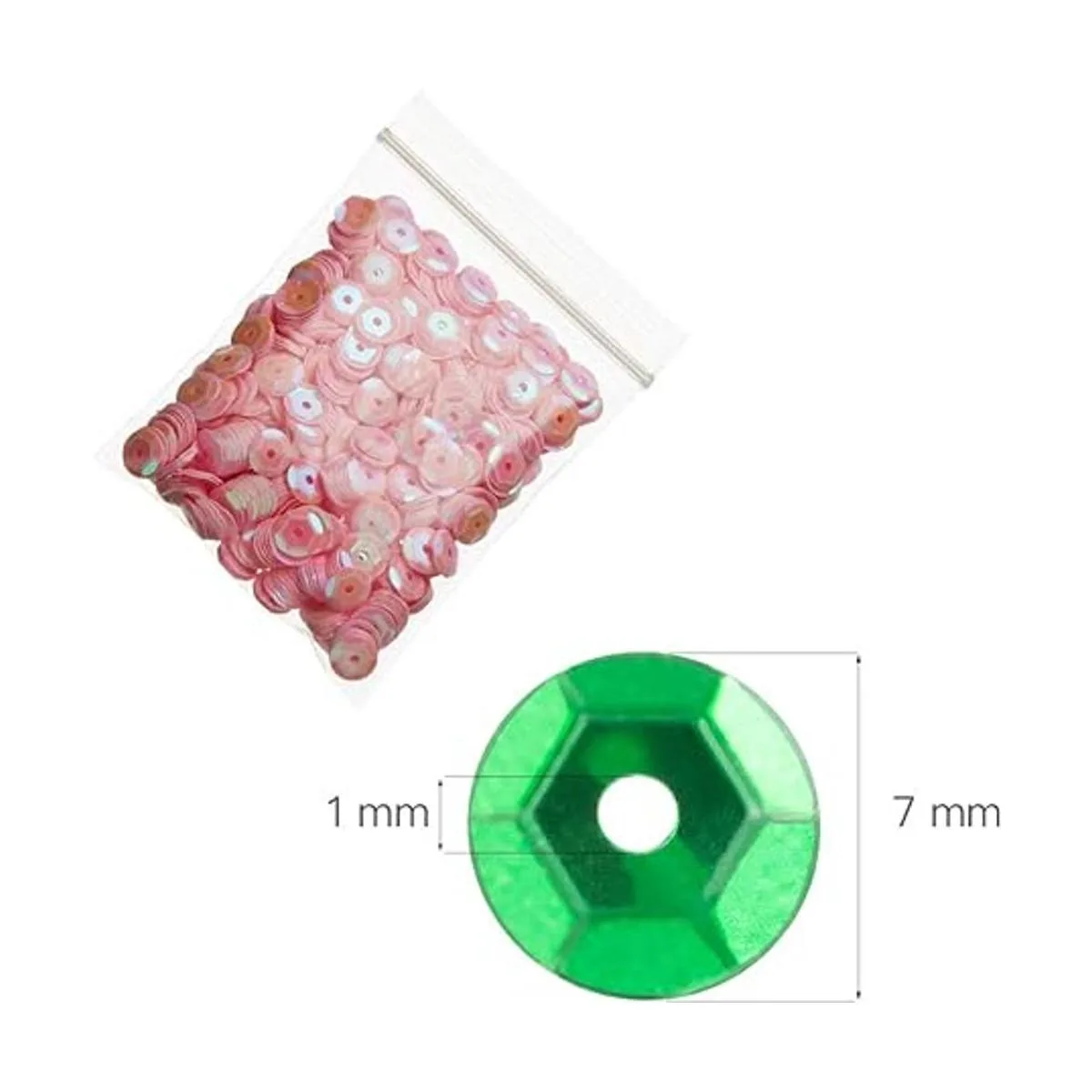 Crafare Lentejuelas sueltas de 0.276 in 16800 piezas de_3