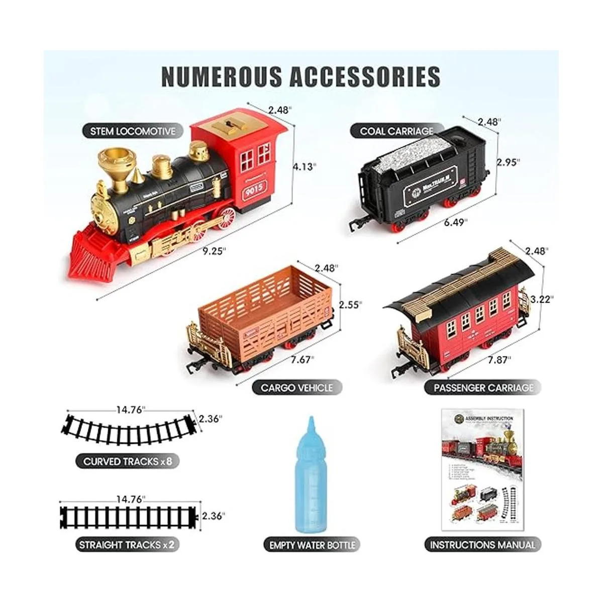Hot Bee Juego de tren juguete eléctrico de tren para_5