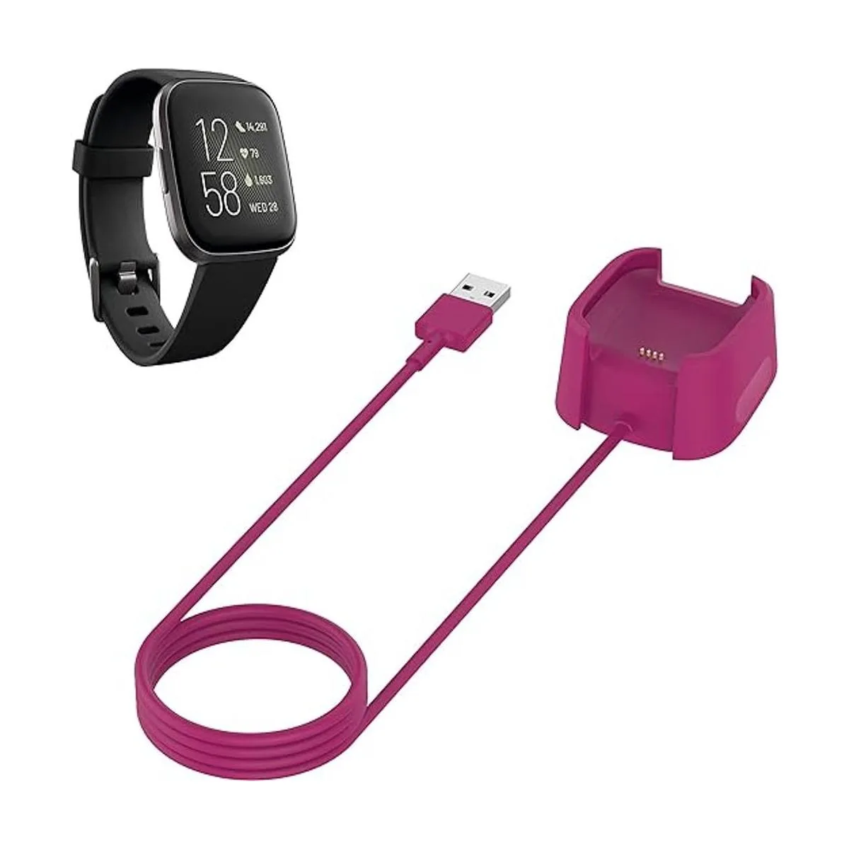 FitTurn Compatible con el cargador Fitbit Versa 2 de_1