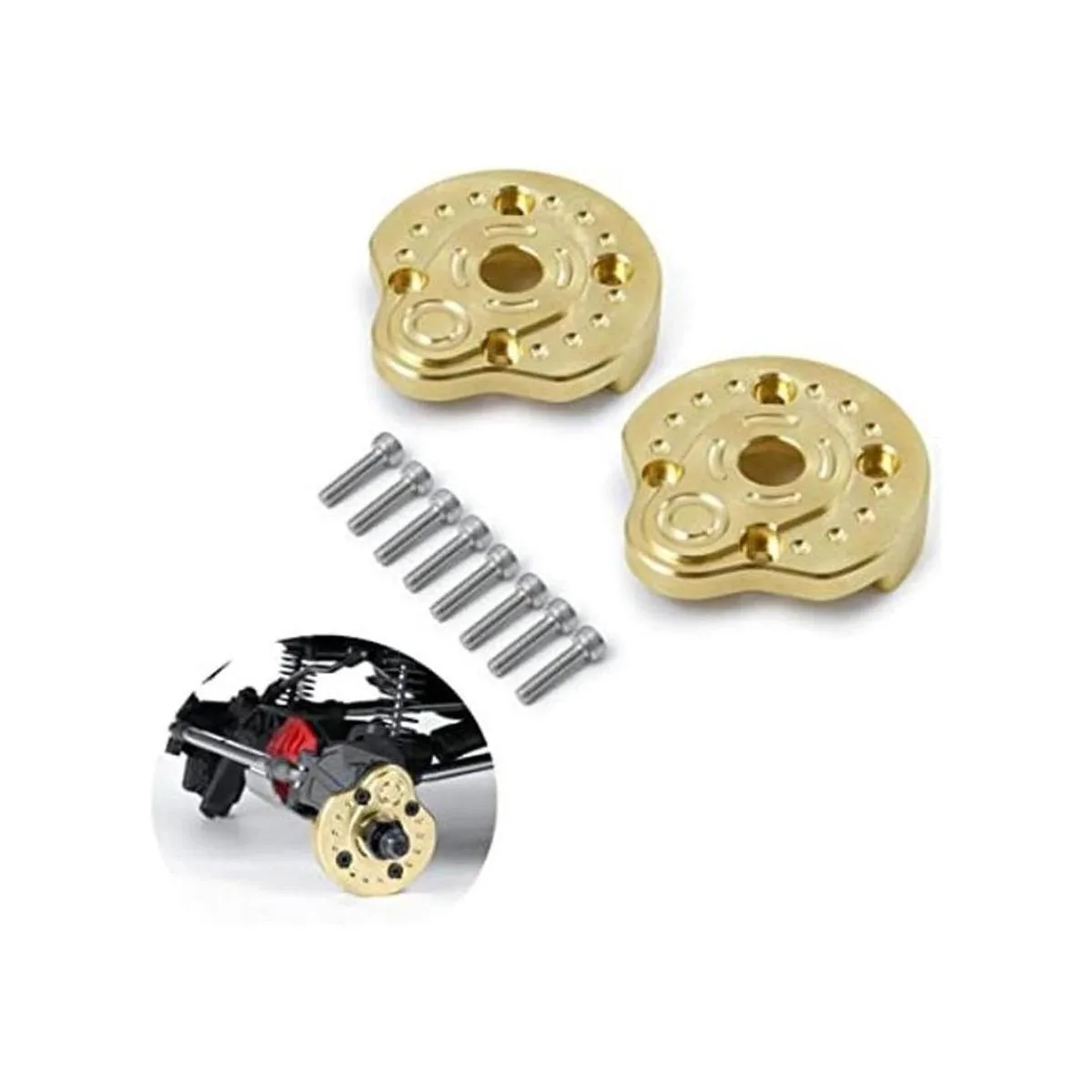 RCLions Carcasa exterior de latón pesado 2 piezas para_1