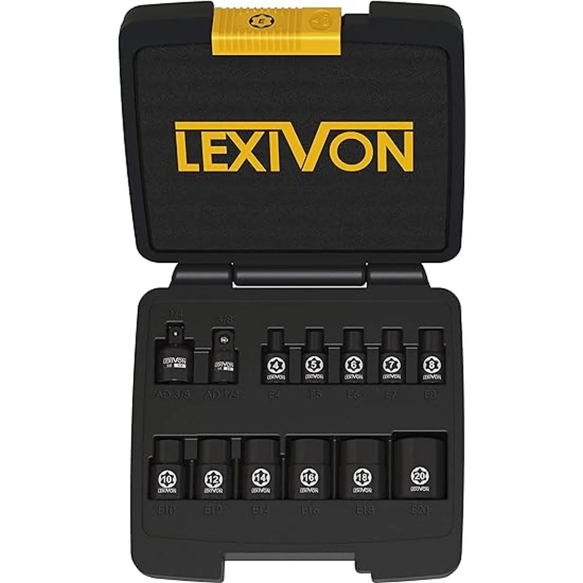 LEXIVON ETORX Juego de llaves de acero de aleación de