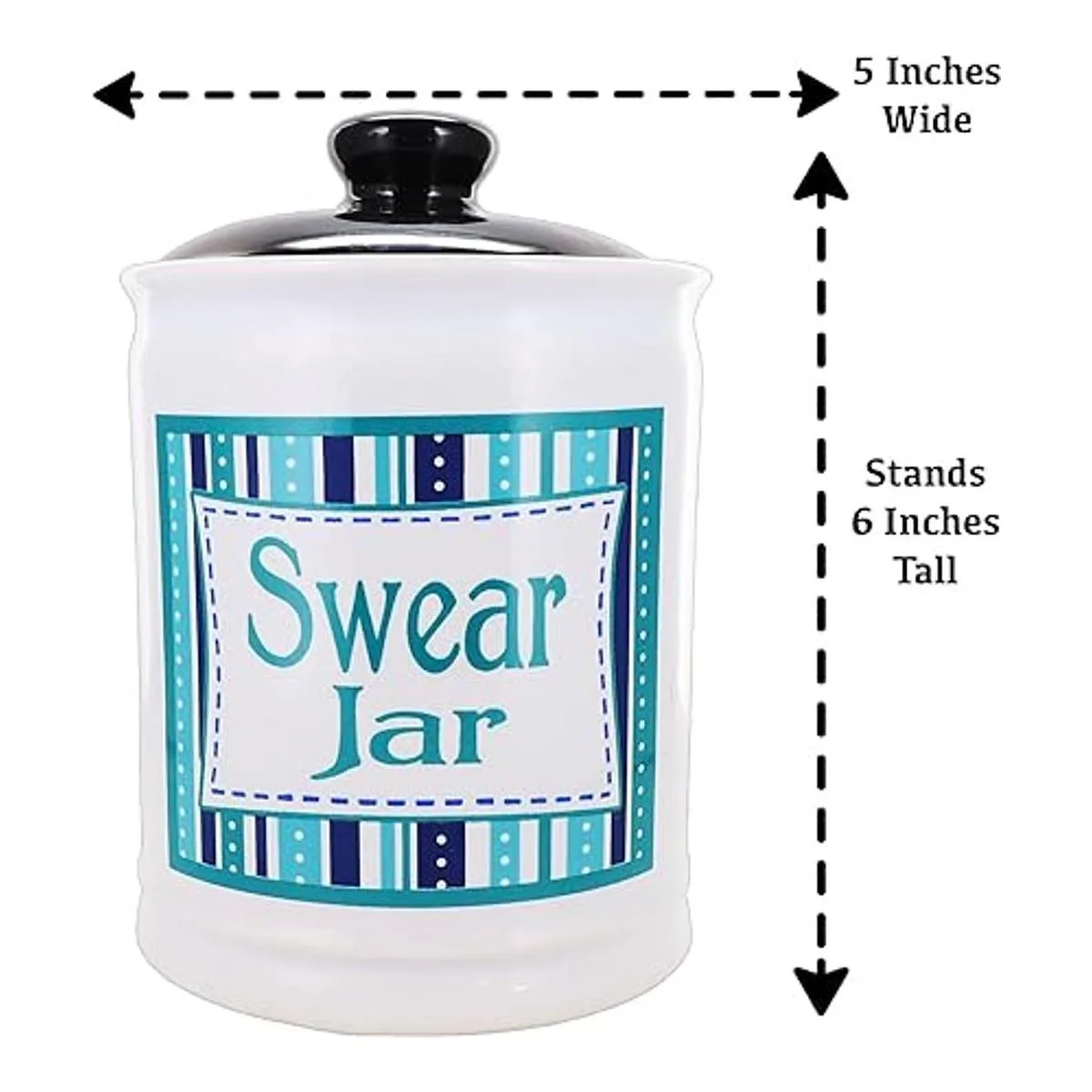 Cottage Creek Tarro Jurado Tarro de cerámica con tapa_4