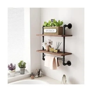 Estantes industriales para baño estantes de madera_2