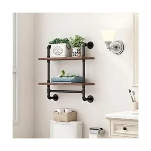 Estantes industriales para baño estantes de madera_4