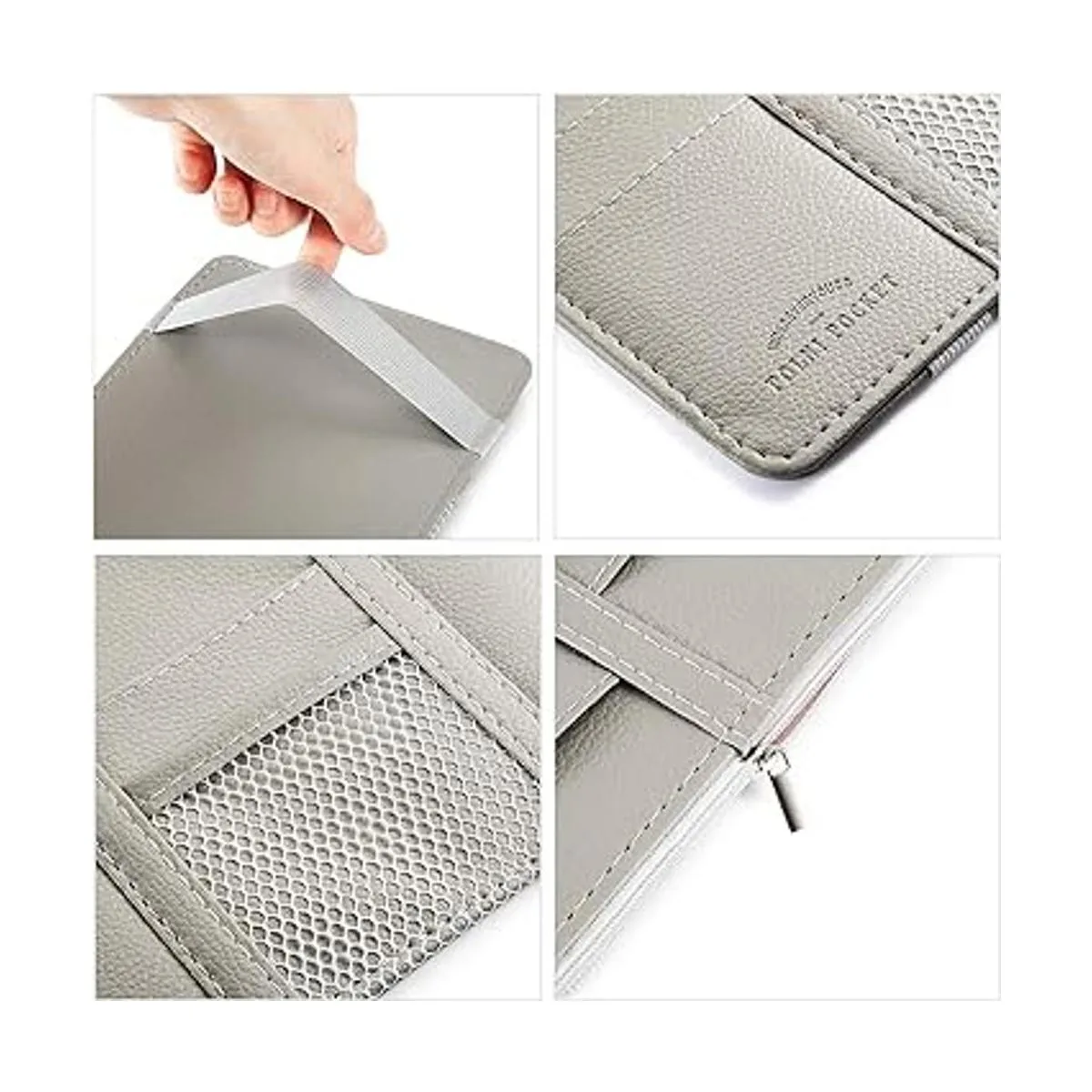 Boao Paquete de 2 organizadores para visera solar de_5