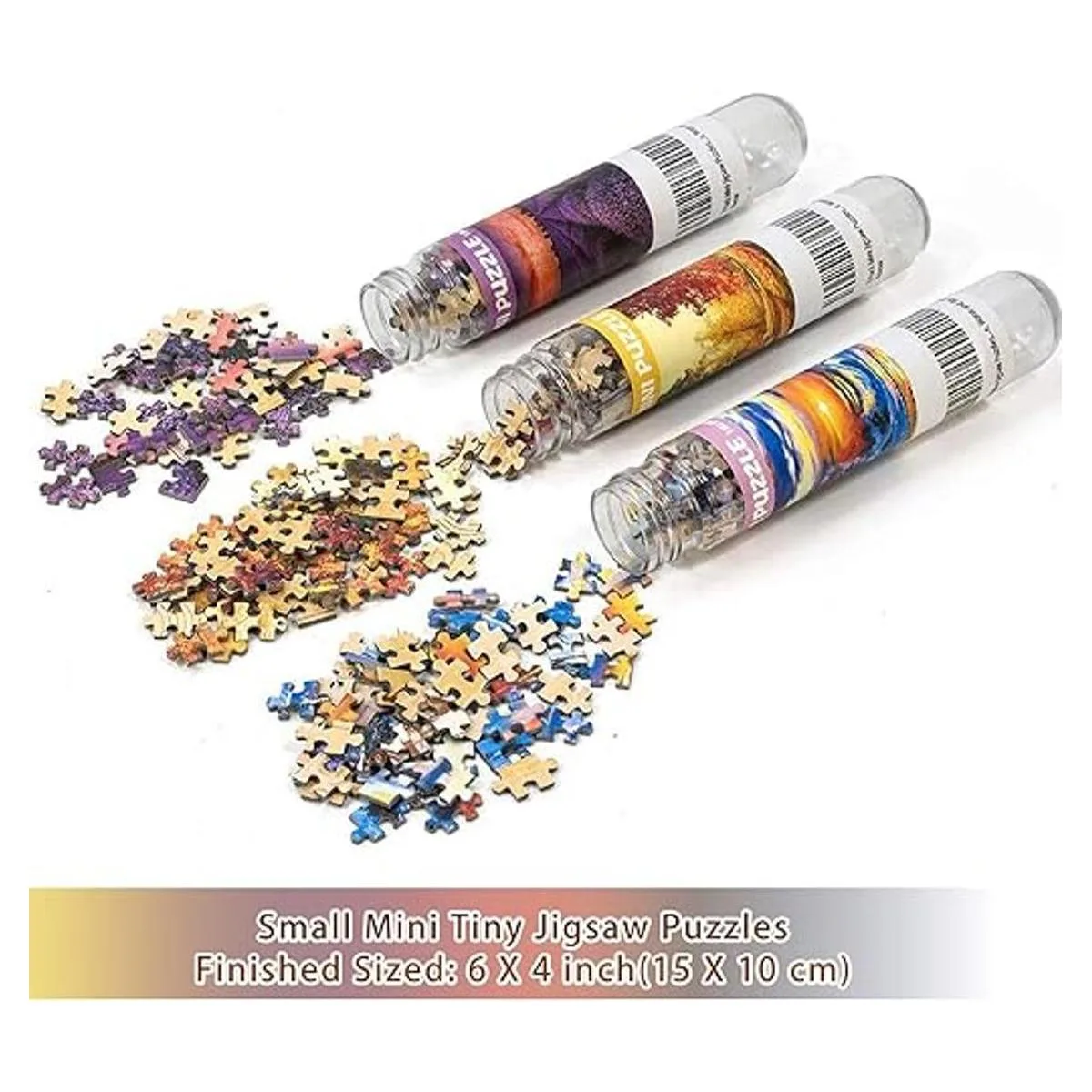 Paquete de 3 mini rompecabezas de paisaje 150 piezas para_6