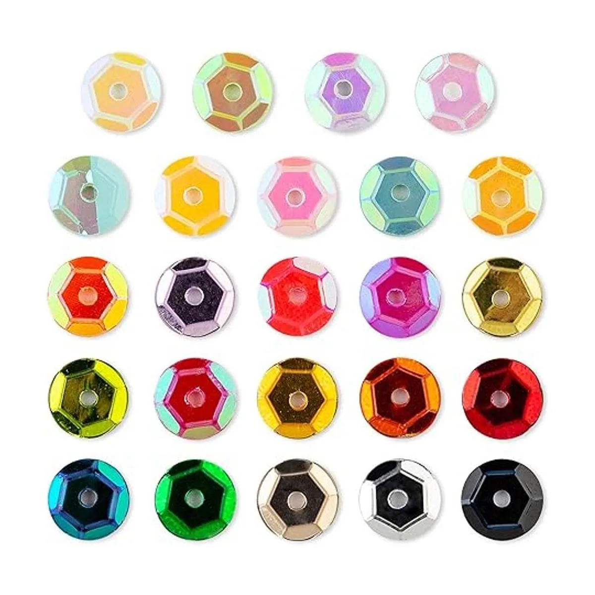 Crafare Lentejuelas sueltas de 0.276 in 16800 piezas de_6