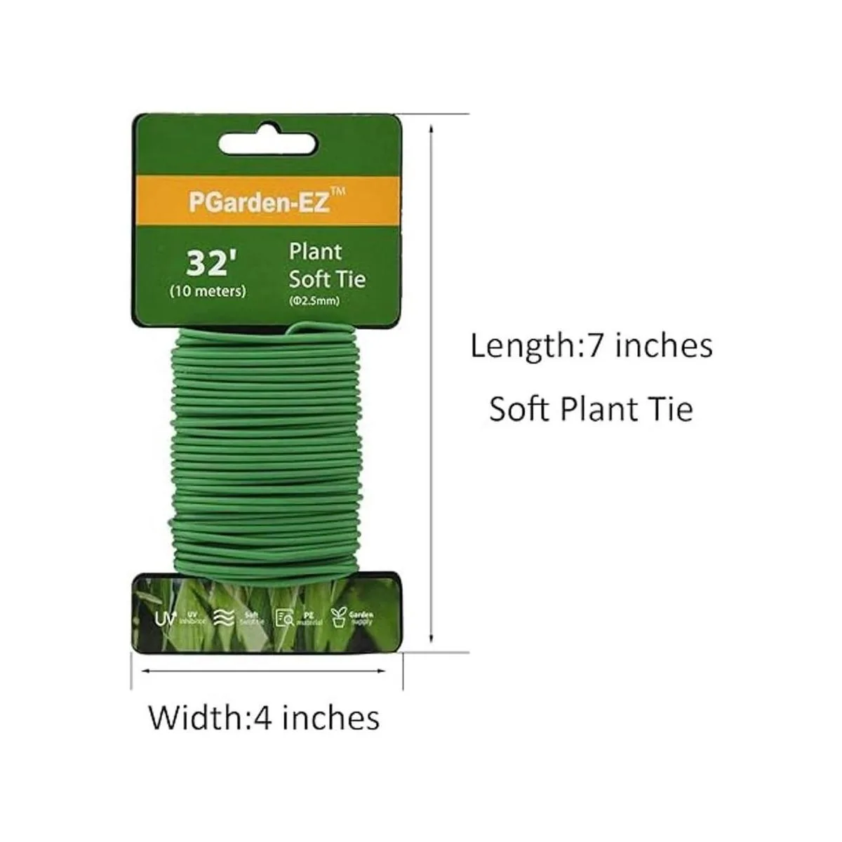 Lazos para plantas 32.8 pies de torsión suave de caucho_5