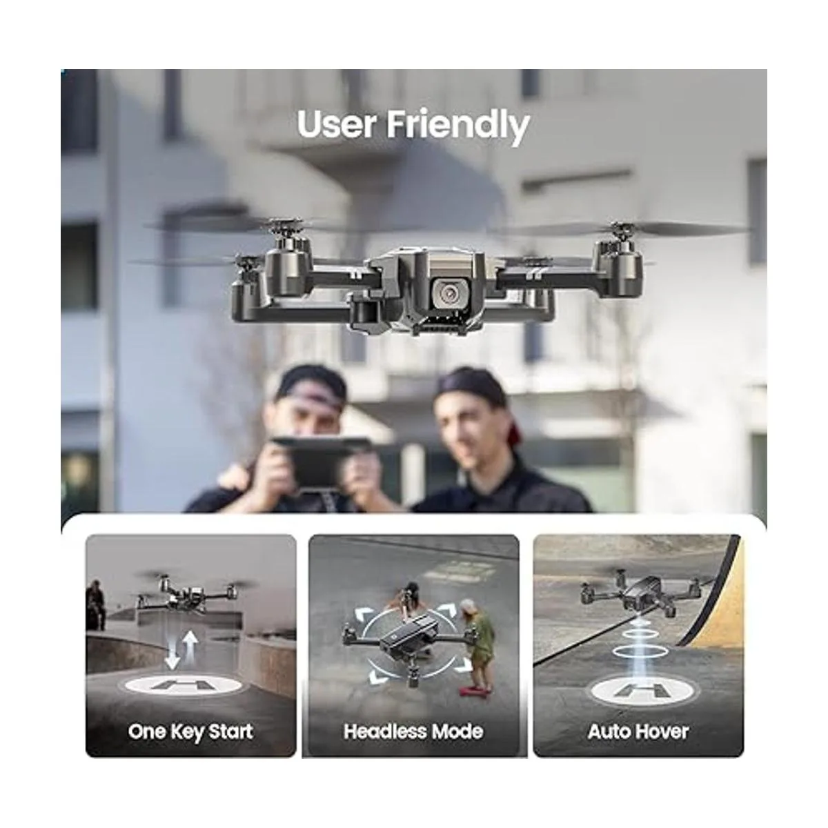 Holy Stone HS440 Dron FPV plegable con cámara WiFi 1080P_4