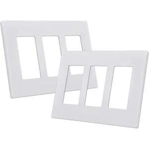 CML Placa de pared decoradora sin tornillos de 3 bandas