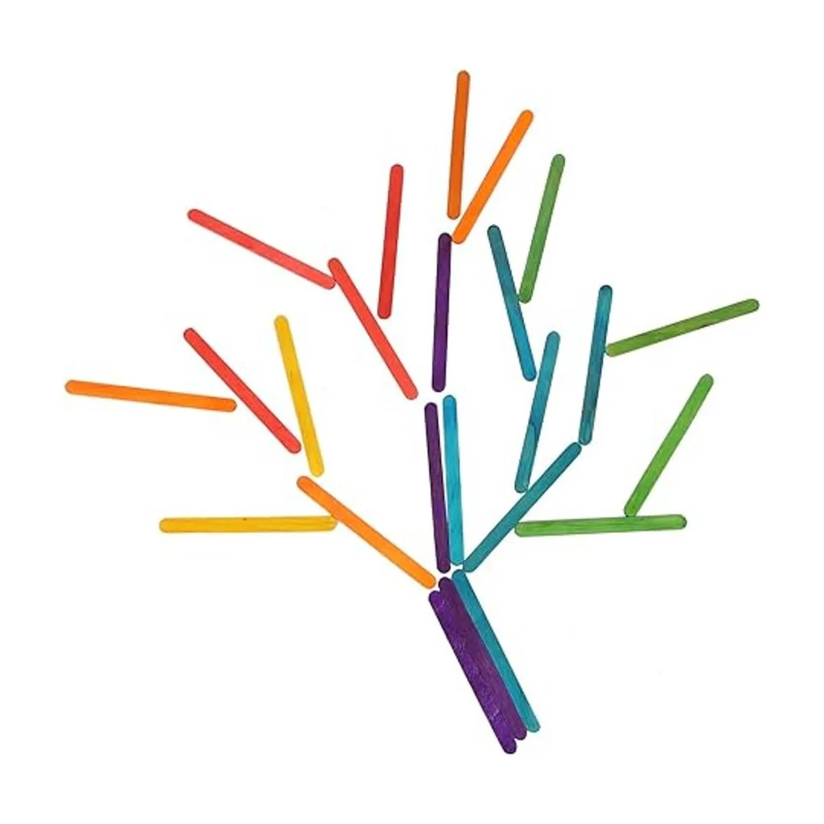 KEILEOHO 2000 palillos de paletas de colores palillos de_4