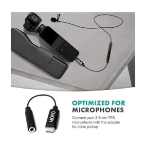 Movo PMA1 DJI Osmo Pocket Micrófono Adaptador de Sonido_2