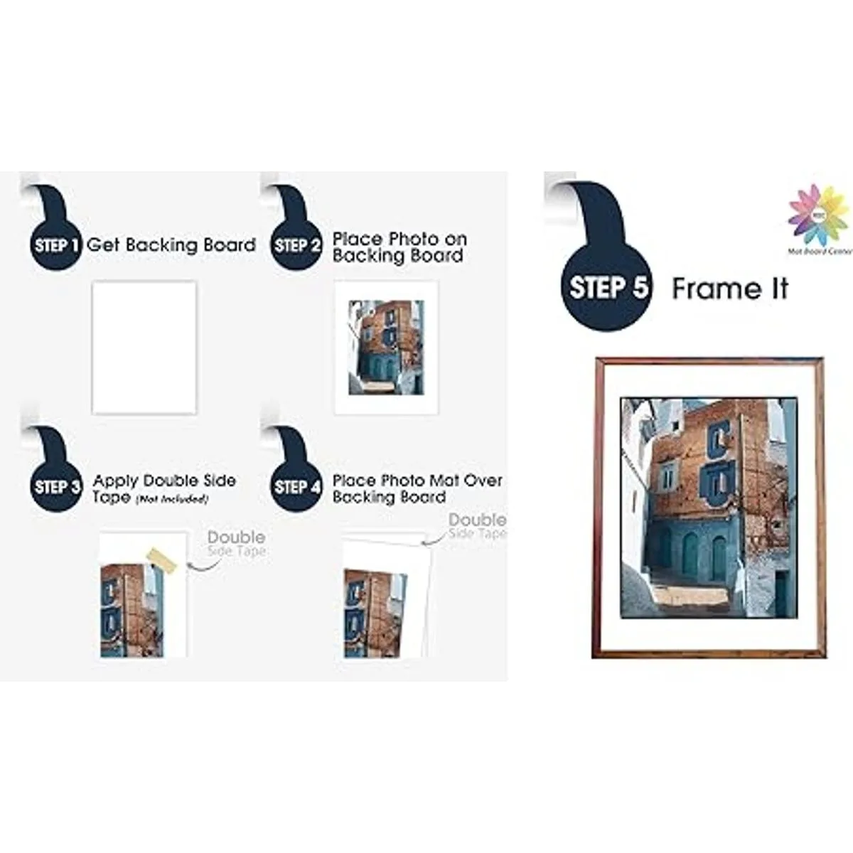 Centro de tablero tableros de respaldo blancos hoja