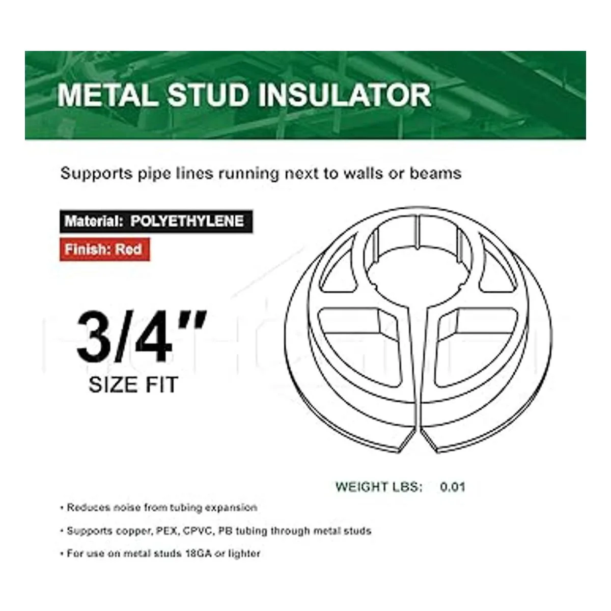 Highcraft Abrazadera de cable para aislamiento de tubos_6