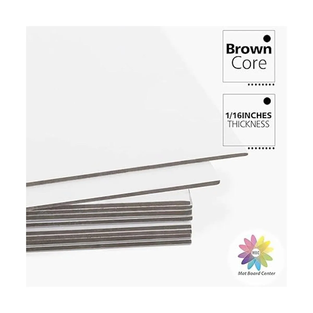 Centro de tablero tableros de respaldo blancos hoja