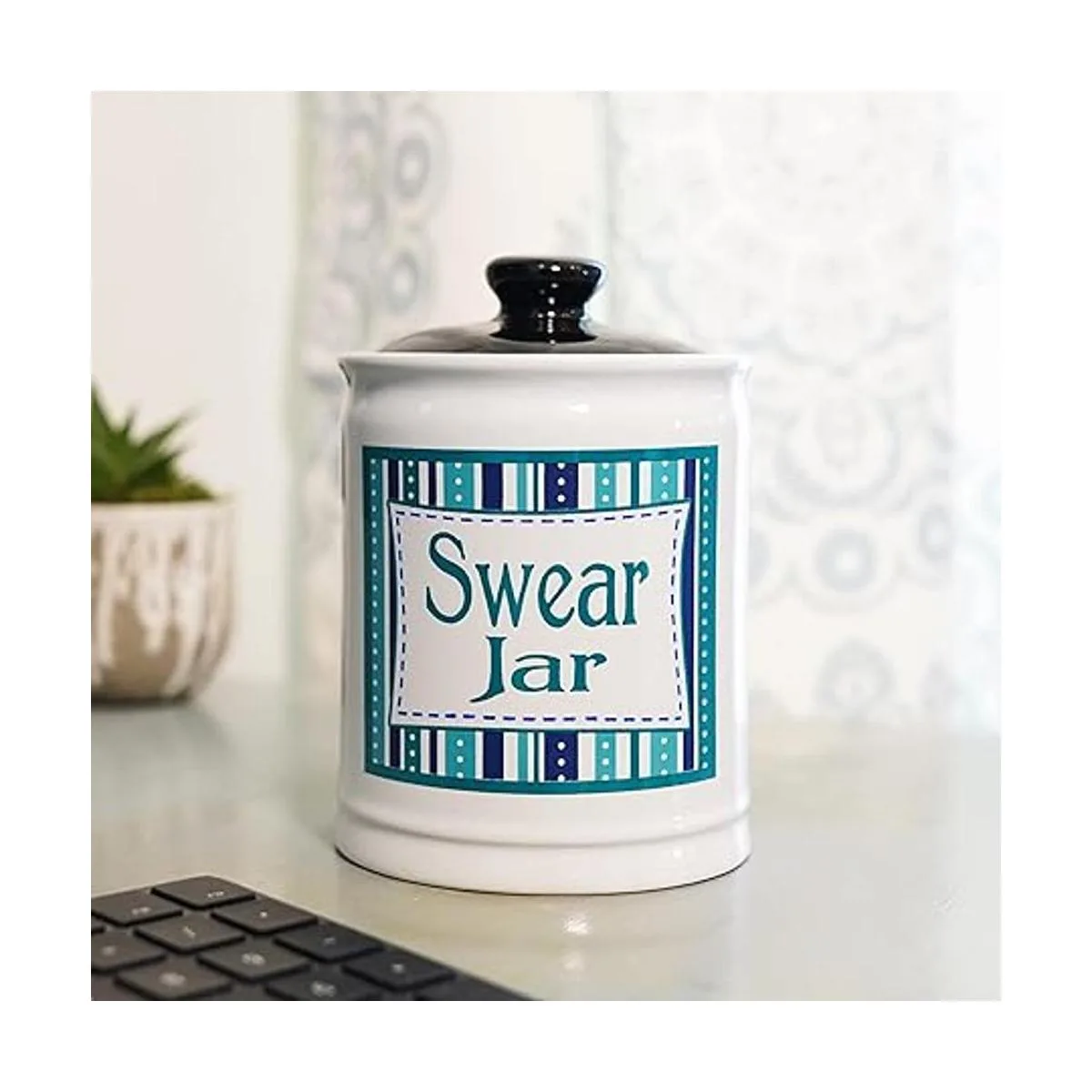 Cottage Creek Tarro Jurado Tarro de cerámica con tapa_6