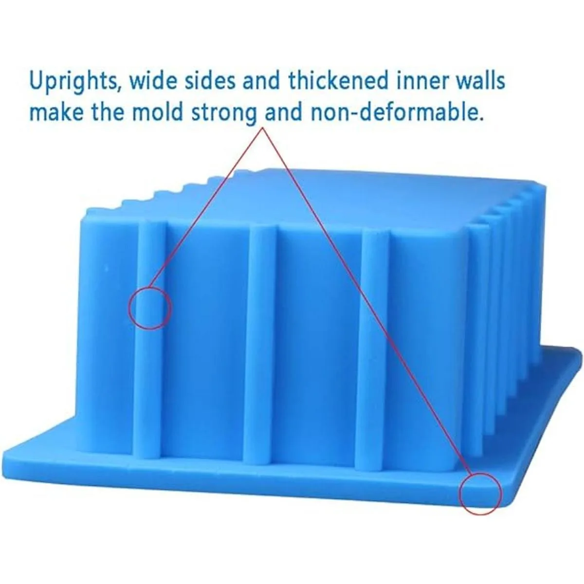 Molde rectangular de silicona para hacer jabón hecho a_4