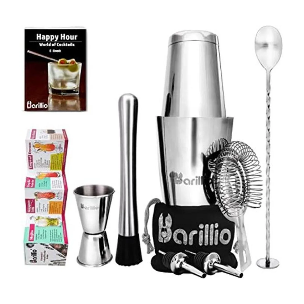 Boston Shaker Juego de coctelera profesional con_1