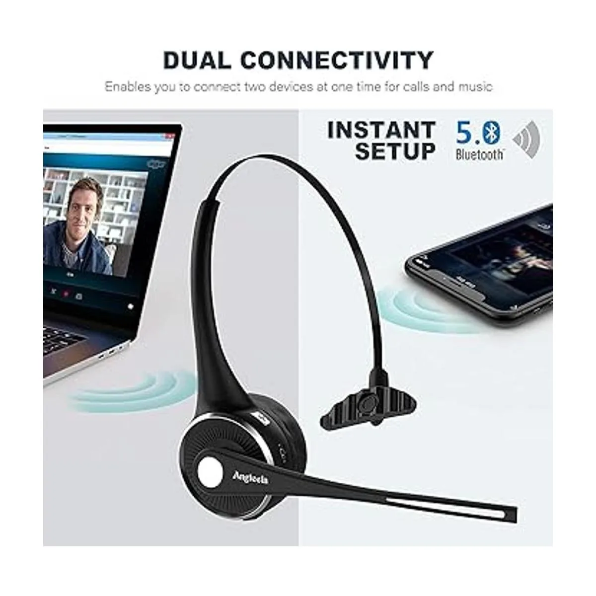 Angteela Auriculares inalámbricos Bluetooth con_6