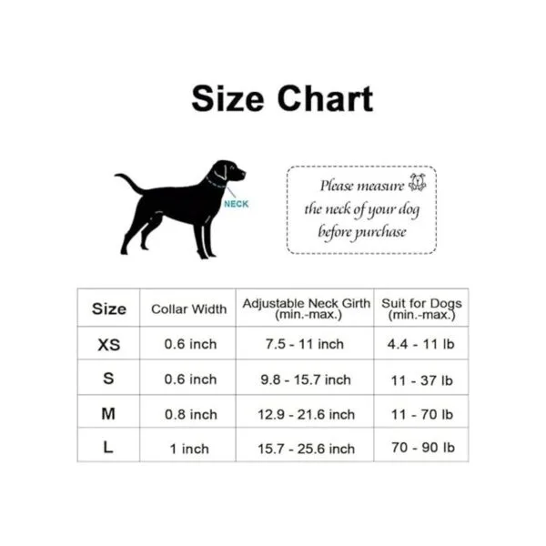 QQPETS Collar suave ajustable para perro Estampado de