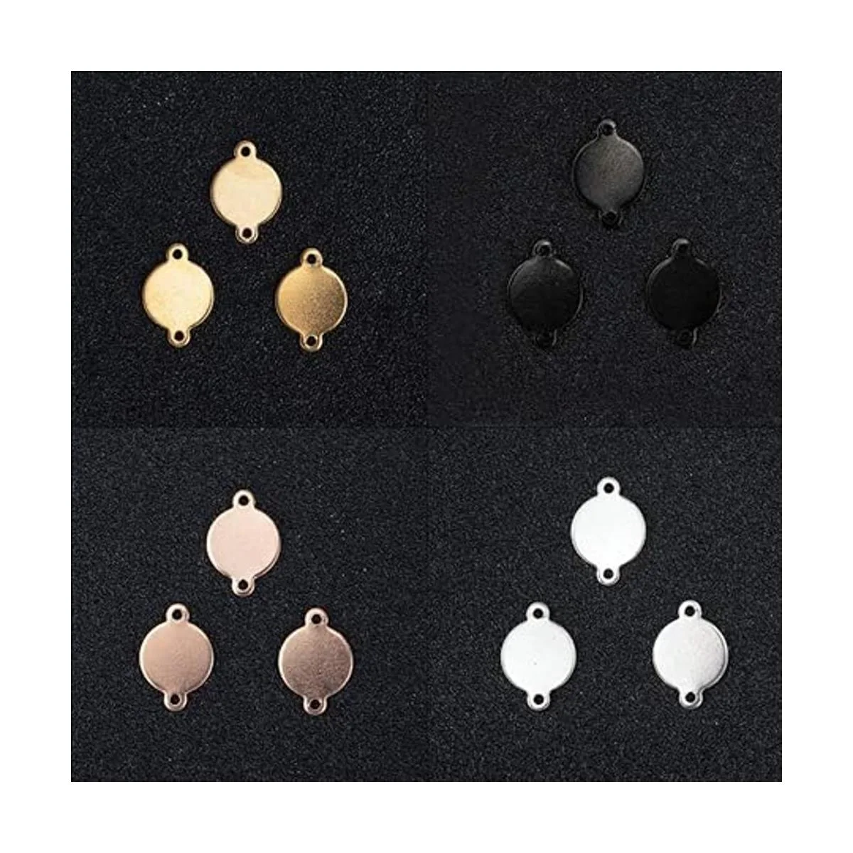 PH PandaHall 40 conectores de eslabones de acero