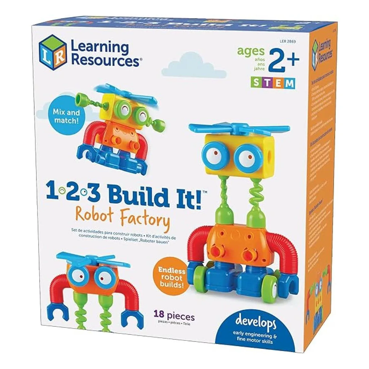 Learning Resources 123 Build It Fábrica de robots