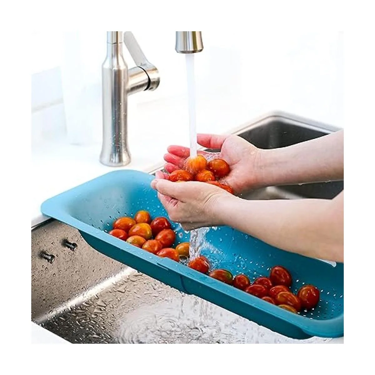 Blue Ginkgo Canasta coladora para el fregadero Lava_2