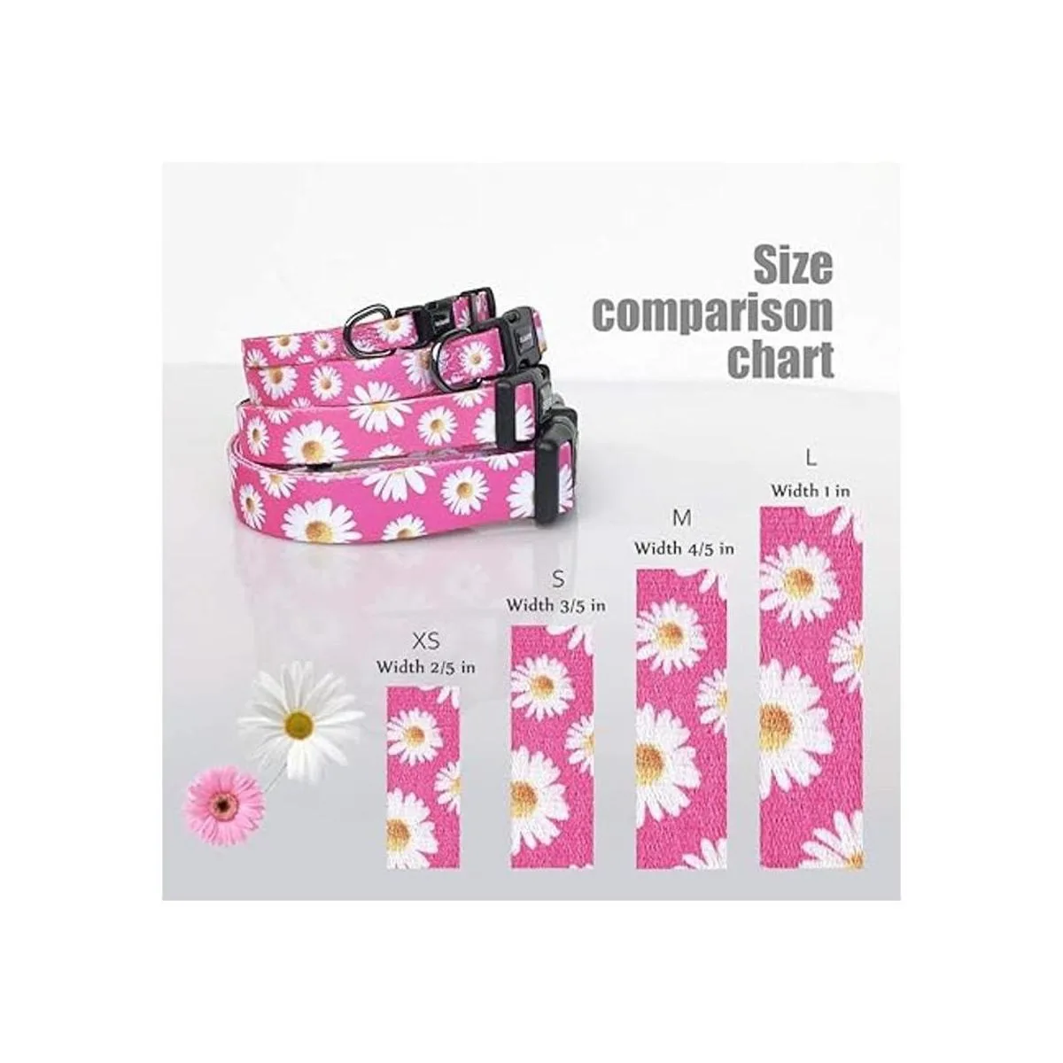 QQPETS Collar suave ajustable para perro Estampado de