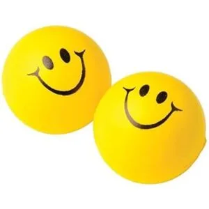 Pelotas de estrés de cara sonriente paquete de 24 para