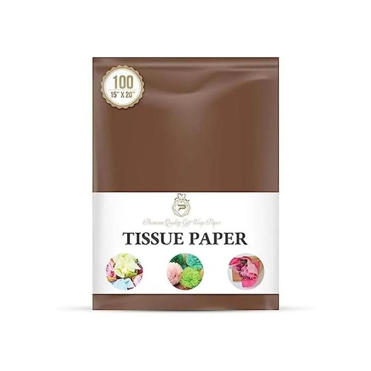 Papel de regalo marrón chocolate para embalaje de regalo_1