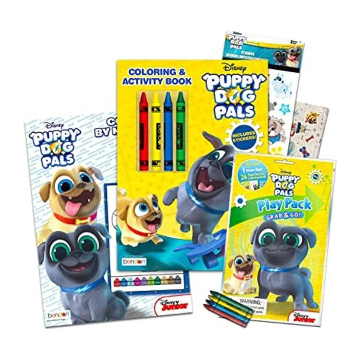 Puppy Dog Pals Juego de 3 libros para colorear con_1