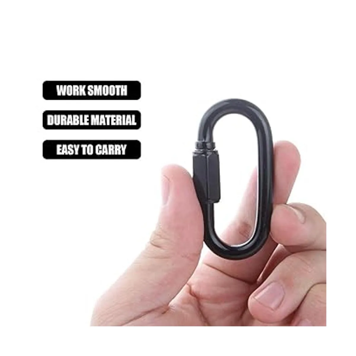 CBTONE 10 mosquetones de bloqueo en forma de D de 2.5 in_5