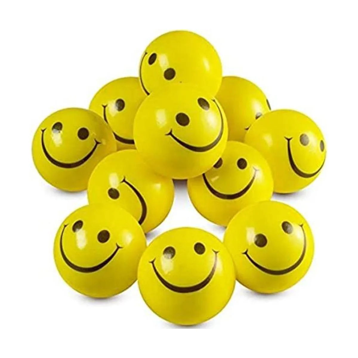 Pelotas de estrés de cara sonriente paquete de 24 para