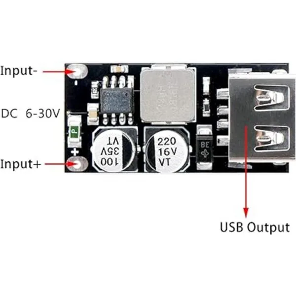 DROK Convertidor USB de Buck 4 unidades DCDC módulo_2