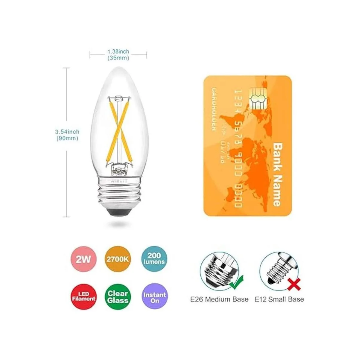 B11 E26 2W 27K 50K B11E262W2700K_3