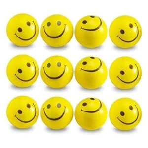 Pelotas de estrés de cara sonriente paquete de 24 para