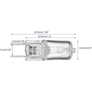Bombilla para horno microondas GE Lámpara halógena de_3