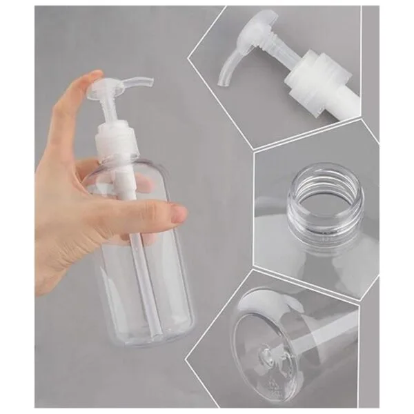 Dedoot Botella de bomba de 2 botellas de plástico vacías