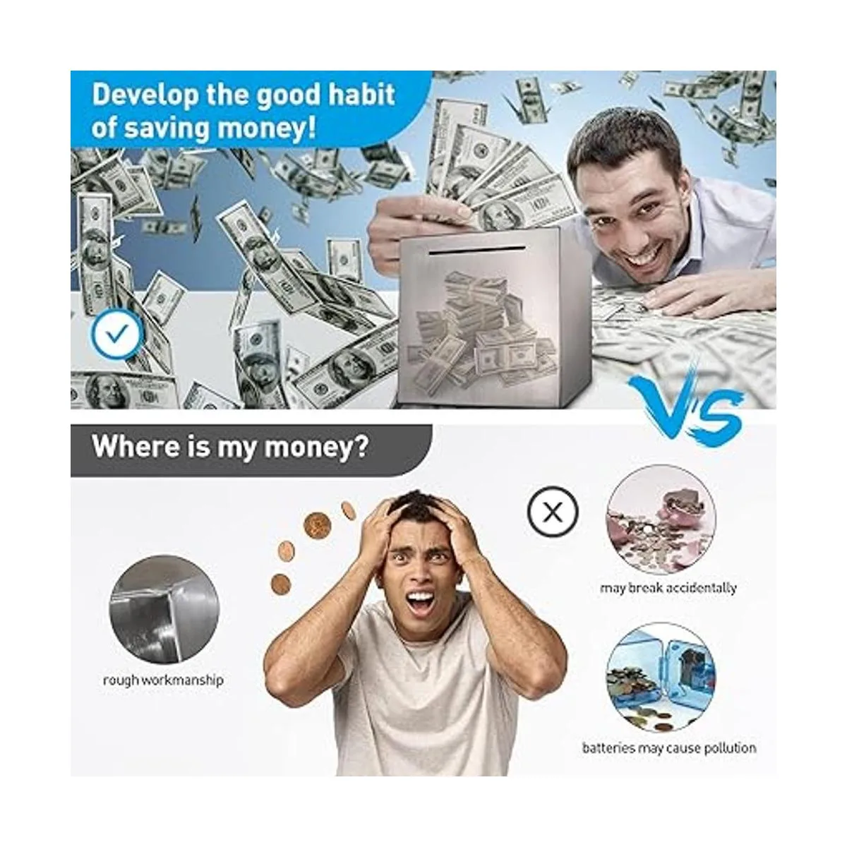 Hucha para adultos alcancía segura hecha de acero_6