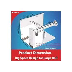 Soporte de papel higiénico con estante montado en la_6