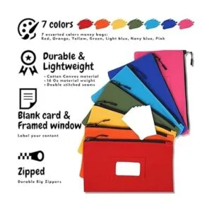 Bolsa de herramientas de lona con ventana de