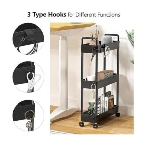 Carrito de almacenamiento SOLEJAZZ delgado organizador_3