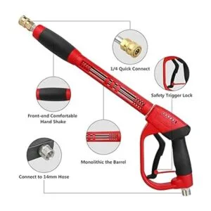 CHAVOR Pistola de lavado a presión mejorada con varilla de_3